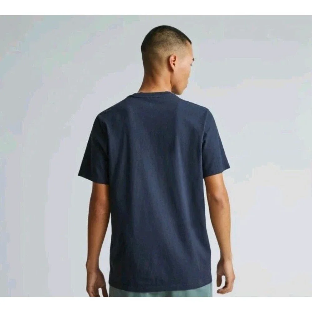 Everlane Uniform Premium Weight Crew T-Shirt Men's XL Blue Short Slv Minimalist - Picture 2 of 15